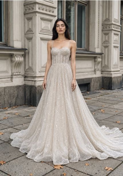 Beaded Corset Wedding Dress