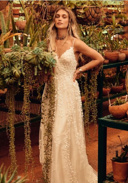 Floral Blossom Wedding Dress