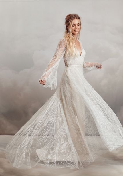 Beaded Bohemian Wedding Dress