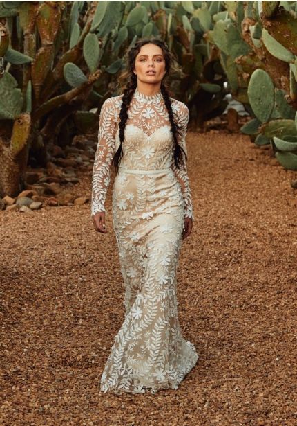 Floral Lace Wedding Dress