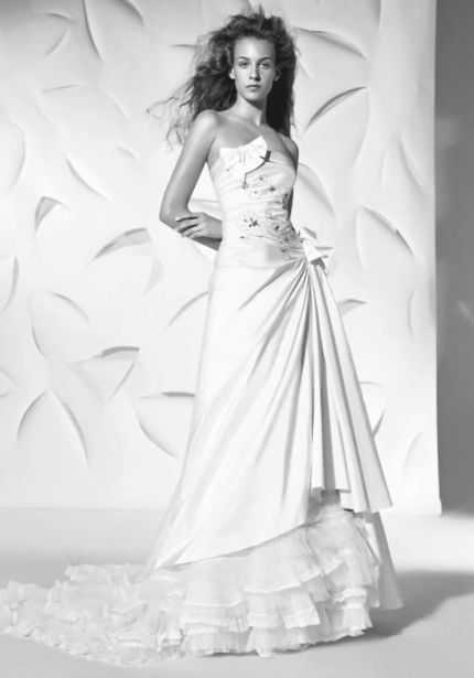 Minimalist Draped Wedding Dress