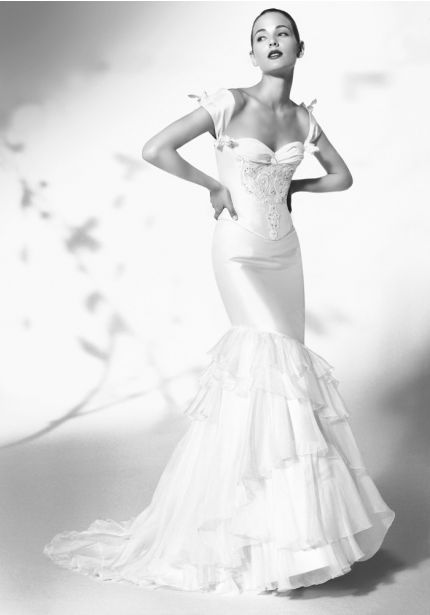 Mermaid Wedding Dress with Ruffles