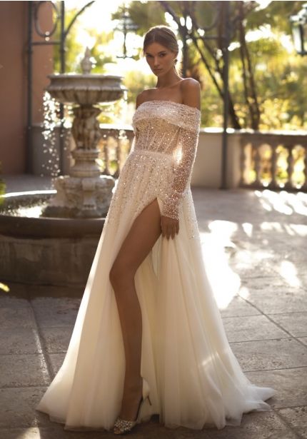 Embellished Corset Wedding Dress