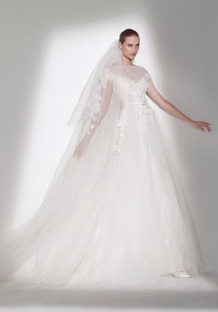 Embroidered Lace Wedding Dress