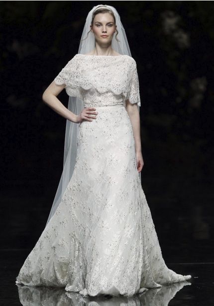 Beaded Lace Dress With Open Back