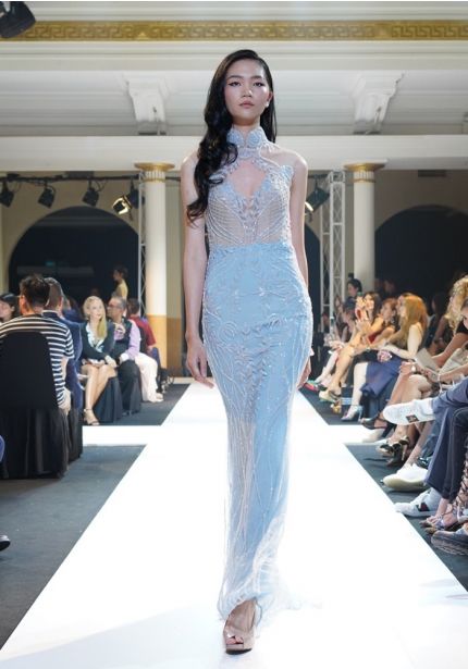 Heavily Embellished Evening Dress