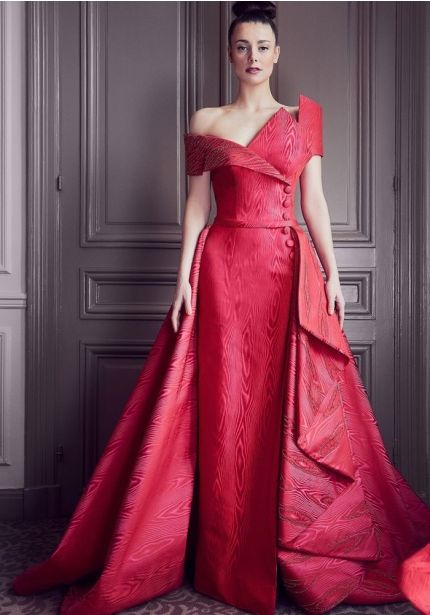 Beaded Two Piece Effect Gown