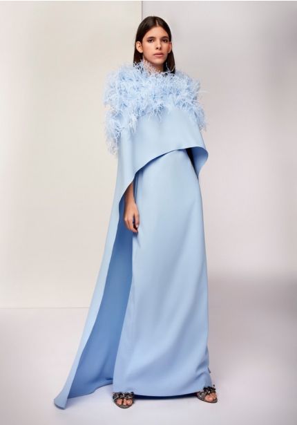 2-Piece Satin Gown