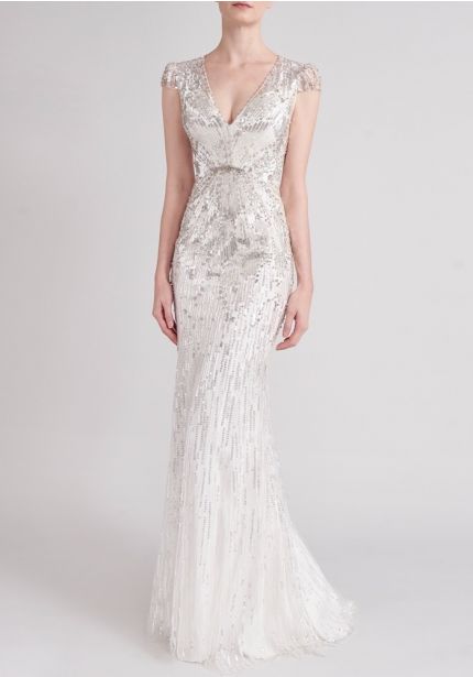 Fully Embellished Tulle Wedding Dress