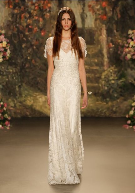 Lace Embroidered Mermaid Wedding Dress