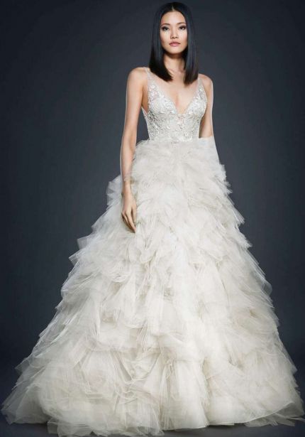 V-Neck Princess Ball Gown in Tulle