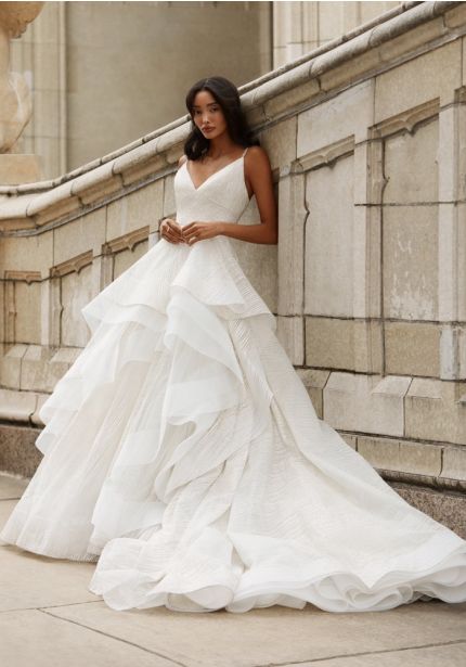 Sparkle Tulle Ruffle Ball Gown