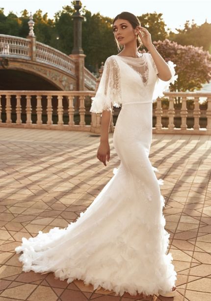Lace Wedding Dress With Low Back