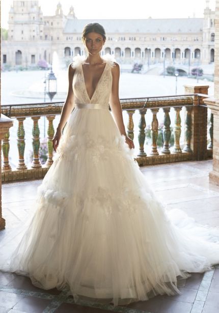 Floral Blossom Wedding Dress