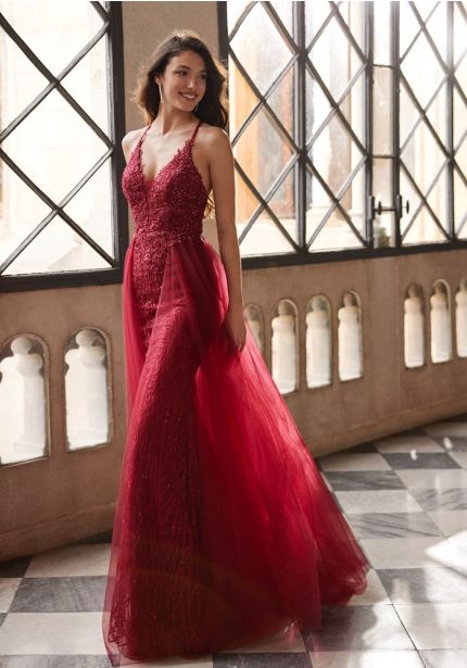 Beaded Lace Gown