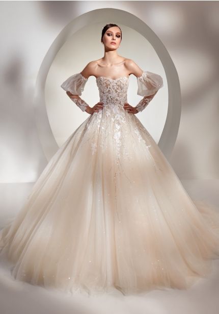 Beaded Princess Wedding Dress