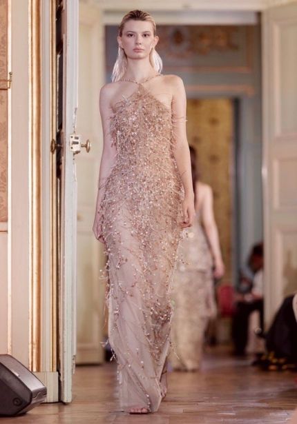 Embellished Tulle Gown