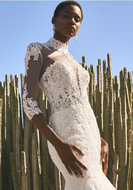 Embroidered High Neck Bridal Jacket