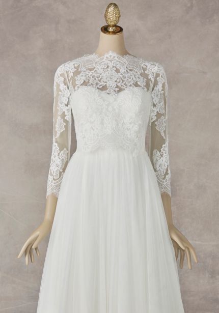 Long Sleeves Bridal Lace Jacket