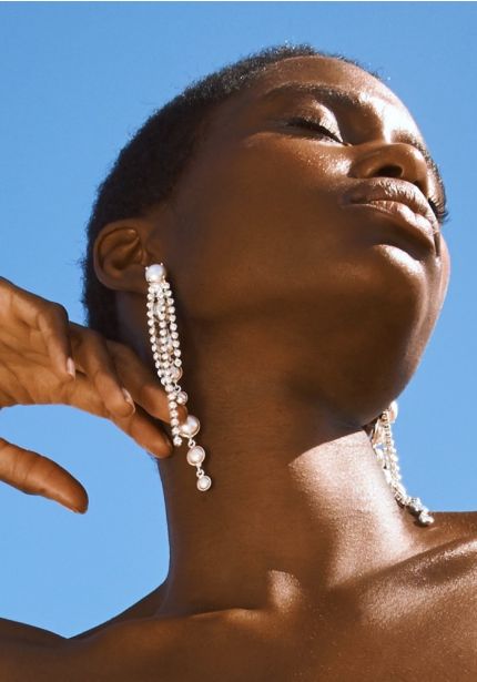 Diamante Bridal Drop Earrings