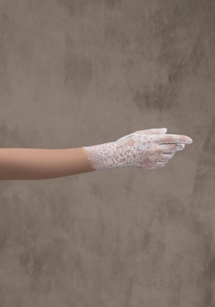 Short Wedding Lace Gloves
