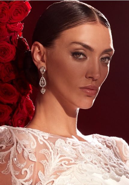 Diamante Bridal Drop Earrings