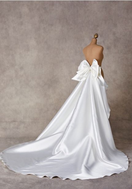 Detachable Wedding Train With Bow