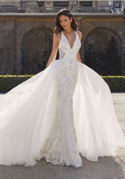 Long Train Tulle Overskirt