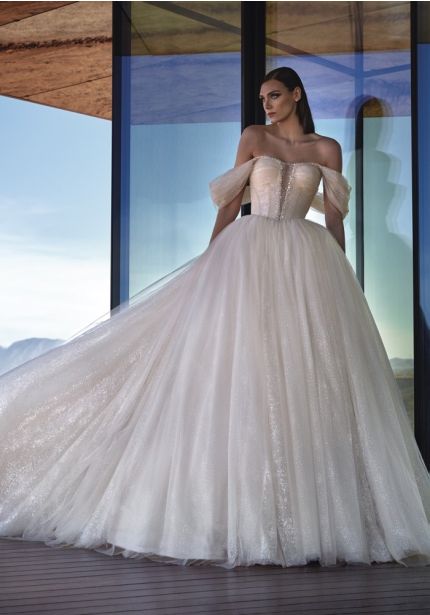 Embellished Corset Wedding Dress