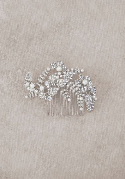 Antique Silver Bridal Comb
