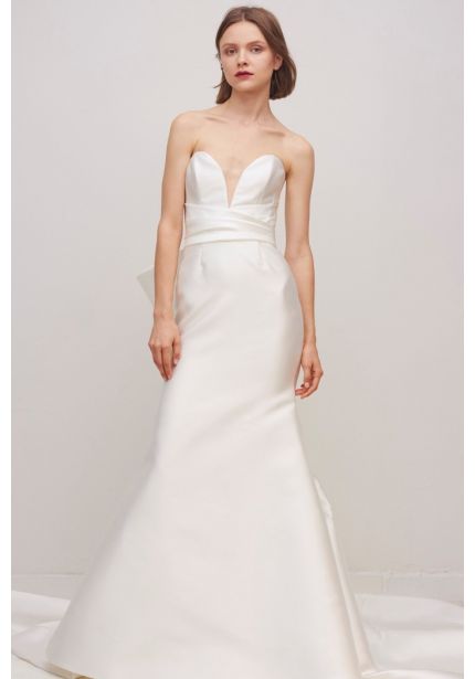 Graphic Bow Mermaid Wedding Dress
