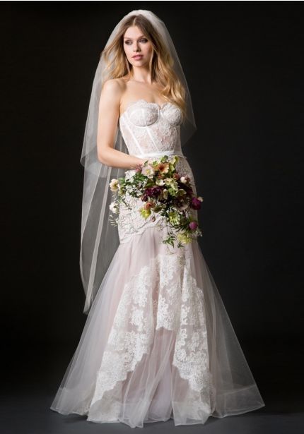 Embroidered Mermaid Wedding Dress