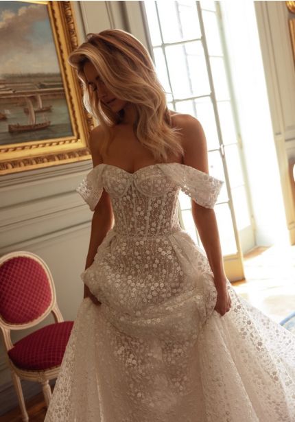 Floral Blossom Wedding Dress