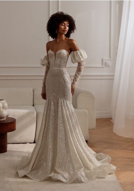 Sparkly Corset Wedding Dress