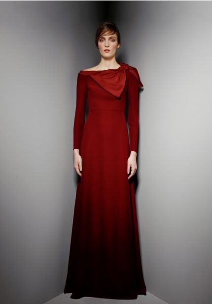 Statement Bow Long Sleeves Dress