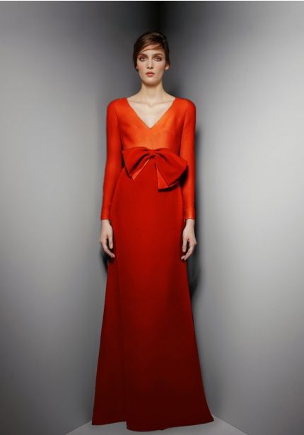 Statement Bow Long Sleeves Dress