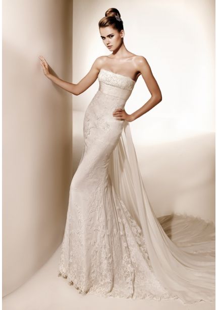 Embroidered Mermaid Wedding Dress