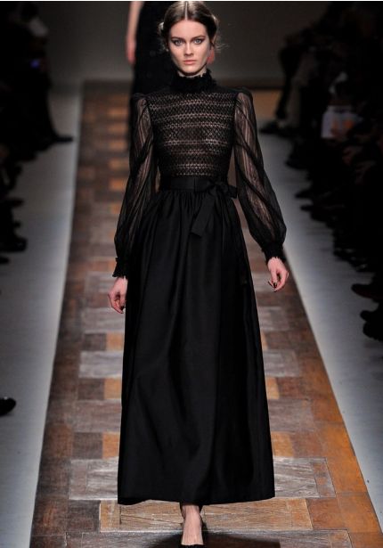 Sheer Lace Evening Dress