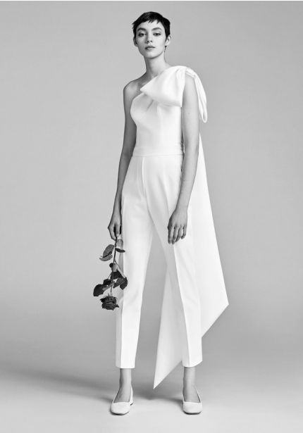 One-Shoulder Bridal Jumpsuit