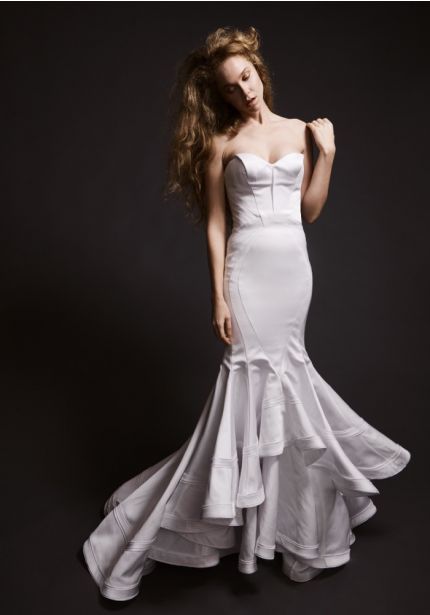 Mermaid Wedding Dress with Ruffles