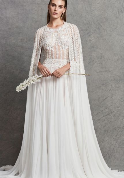 Embellished Chiffon Wedding Dress